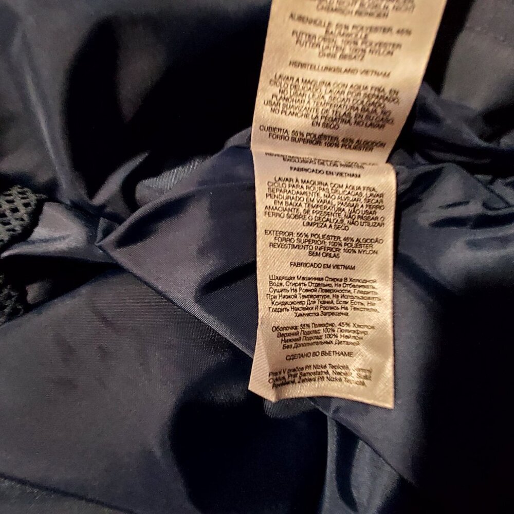 Columbia Mens Navy Full-Zip Lightweight Jacket Size S Water-Resistant - Picture 14 of 15